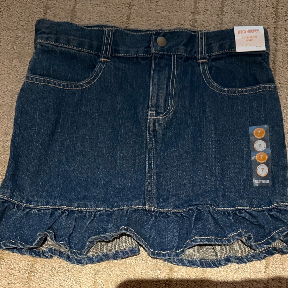 Gymboree Dark Blue Ruffle Skirt